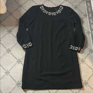 J. Crew Black Sequin Embellished Dress